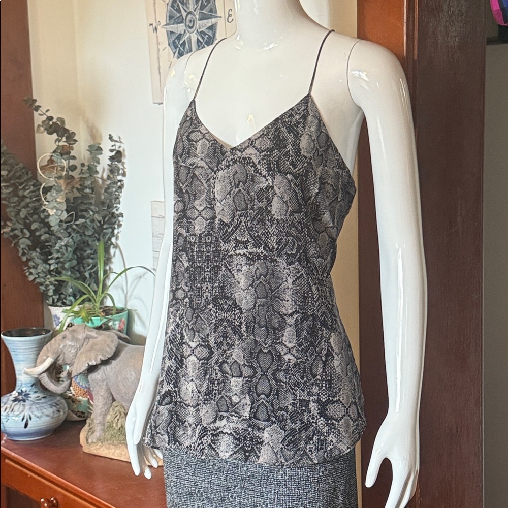 RW&CO size large Snake Print Cami Top two layers